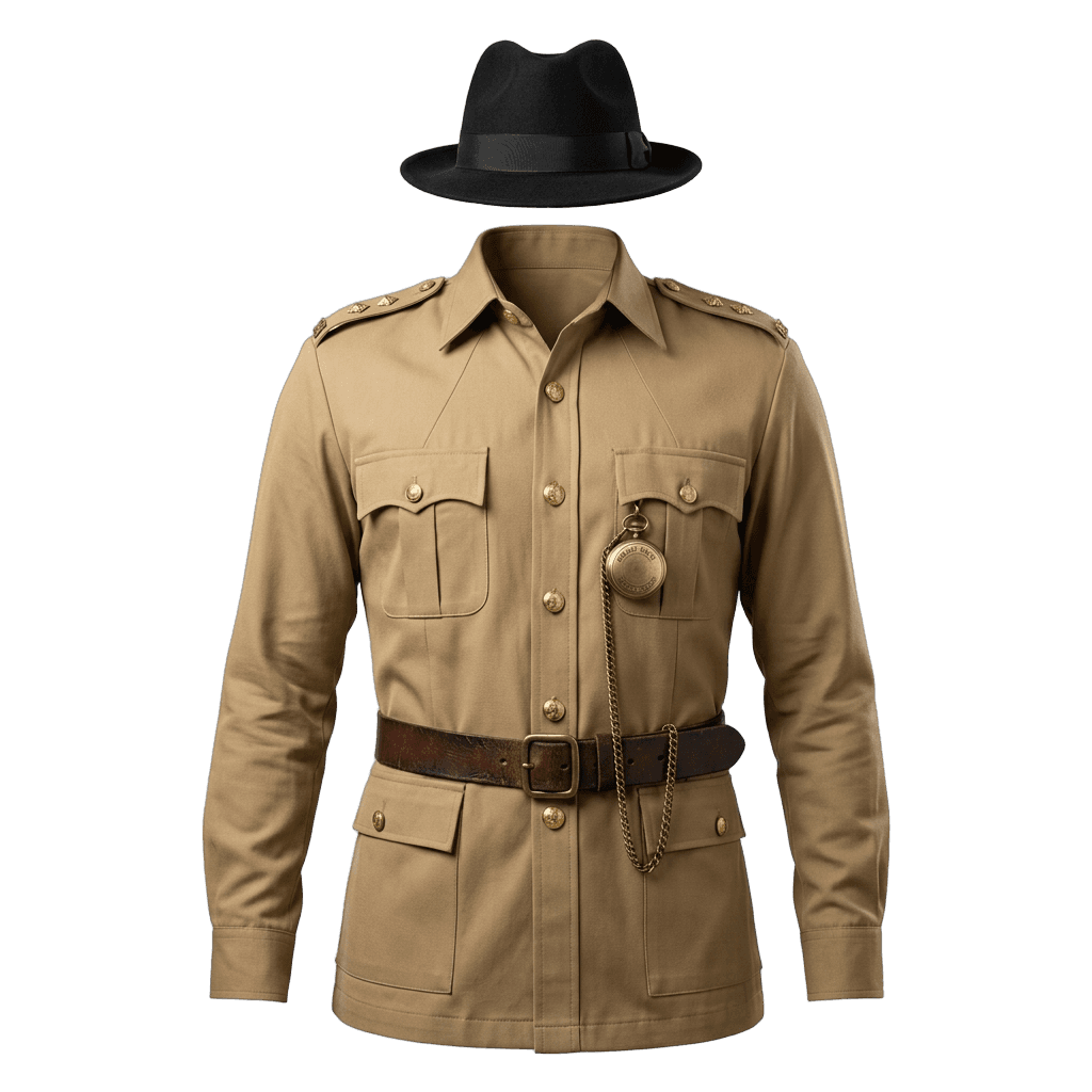 Shaheed Bhagat Singh Freedom Fighter Outfit with Fedora Hat